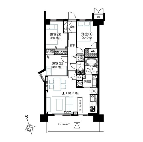 街並みを一望する圧巻の眺望！　新規リノベーション工事済み♪